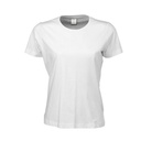 T-shirt Damski Slim Bawelna Czesana TJ8050 - White