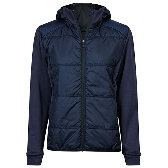 Kurtka Damska Hybrydowa Dopasowana TJ9113 - Navy & Navy
