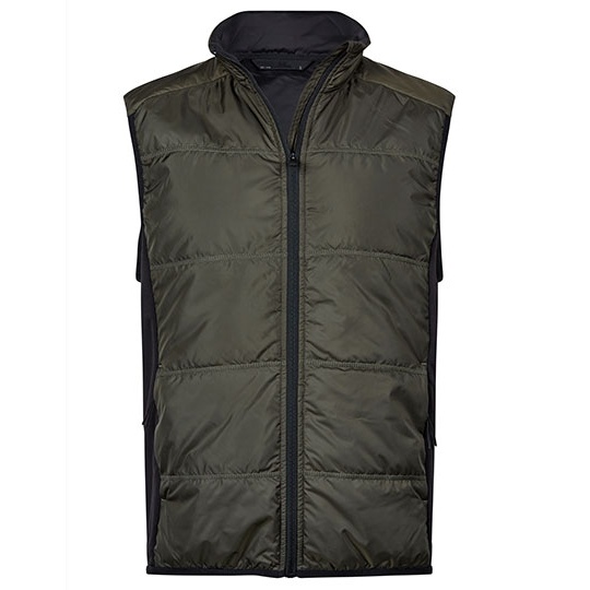 Kamizelka Hybrid-Stretch Slim TJ9114 - Deep Green & Black