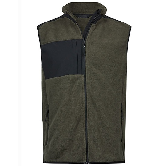 Kamizelka Bezrekawnik Polar Ripstop TJ9122 - Deep Green & Black