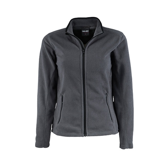Bluza Damska Dopasowana Mikropolar z Recyklingu TJ9170 - Dark Grey (Solid)
