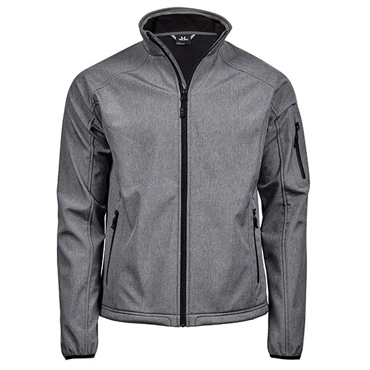Meska kurtka softshell slim TJ9510 - Grey Melange