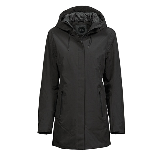 Damska parka all-weather slim TJ9609 - Black