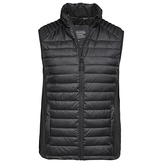 Kamizelka Meska Dopasowana Softshell Wodoodporna TJ9624 - Black & Black