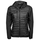 Damska Kurtka Klasyczna Softshell z Kapturem TJ9629 - Black & Black