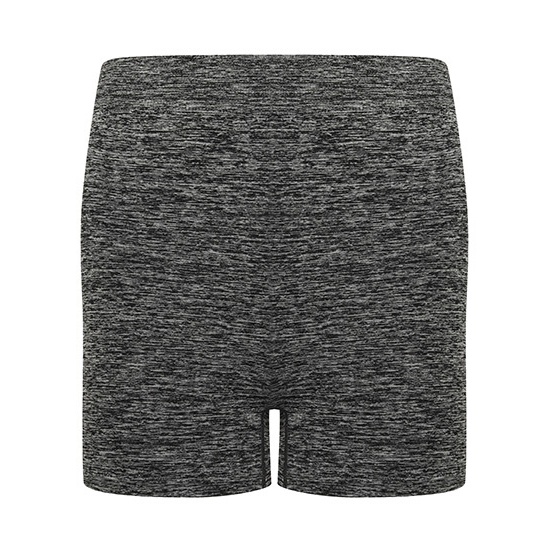 Szorty Damskie Bezszwowe Wysoki Stan Elastyczne TL301 - Dark Grey Marl