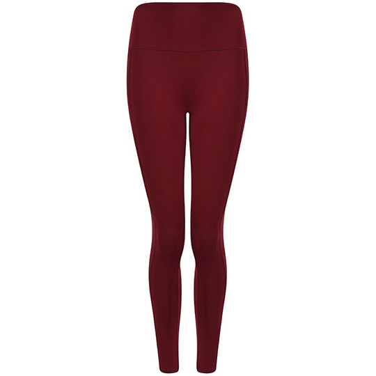 Legginsy Damskie Slim Strecz Wysoka Talia TL370 - Deep Burgundy