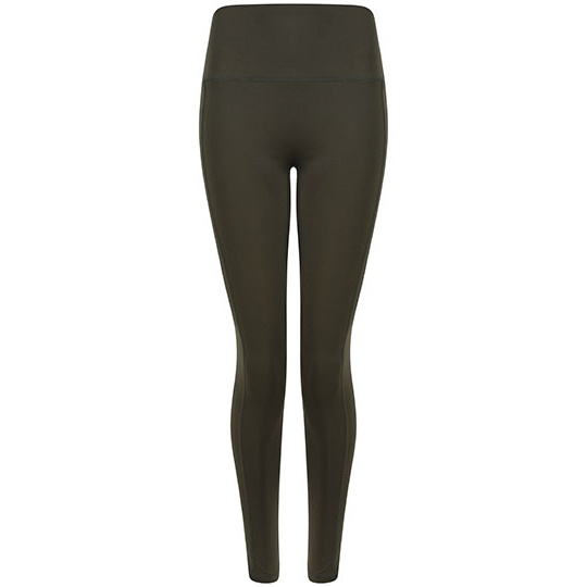 Legginsy Damskie Slim Strecz Wysoka Talia TL370 - Olive Green