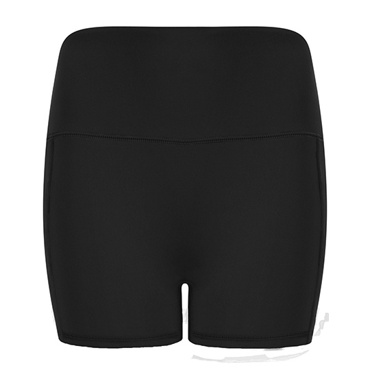 Szorty z wysoka talia i boczna kieszenia TL372 - Black