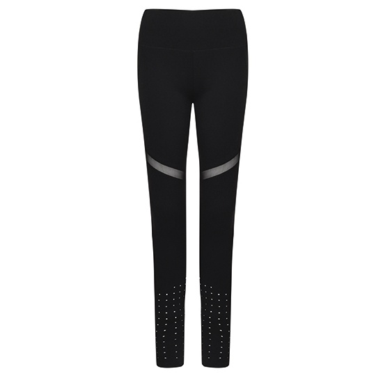Legginsy damskie z panelem TL672 - Black