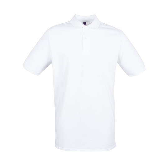 Koszulka Polo Meska Bawelniana Pika W101 - White