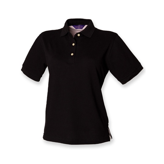Koszulka Polo Damska Klasyczna Pika W121 - Black