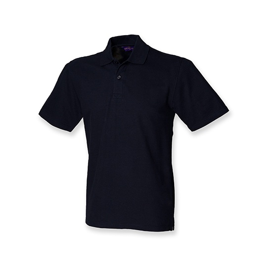 Polo Męskie Slim Pika Bawełna Elastan W305 - Navy
