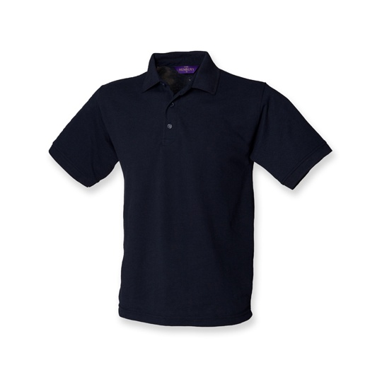 Koszulka Polo Klasyczna Pika Bawełniana W400 - Navy