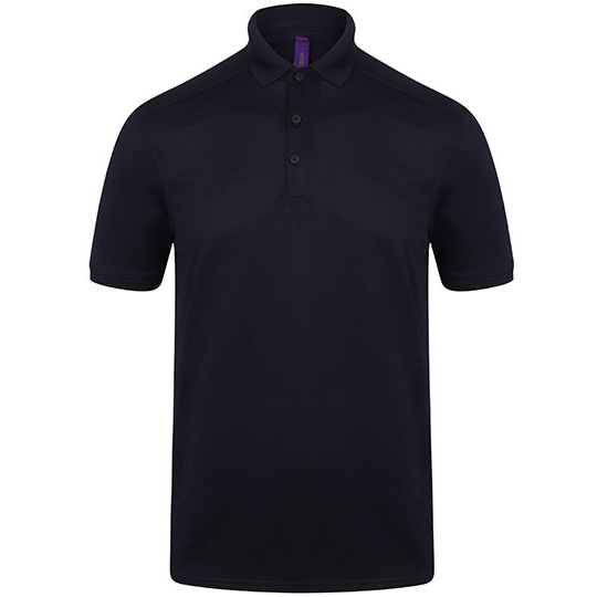 Meskie dopasowane polo stretch W460 - Oxford Navy