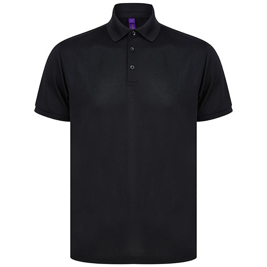 Koszulka polo W465 - Black