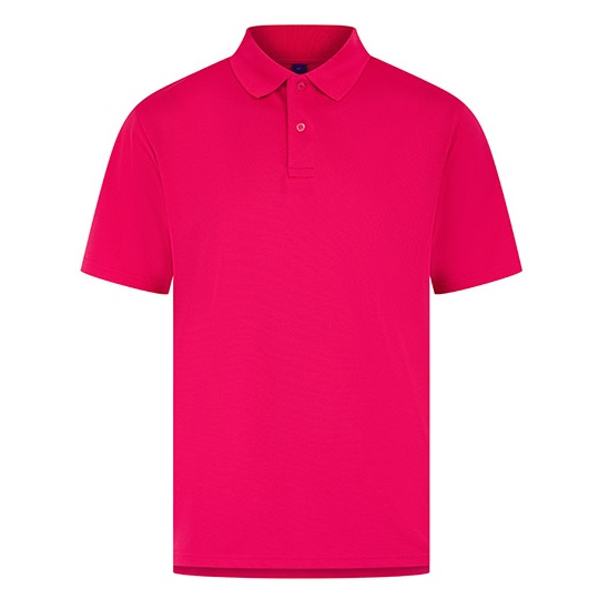 Koszulka Polo Klasyczna Odprowadzajaca Wilgoc W475 - Bright Pink