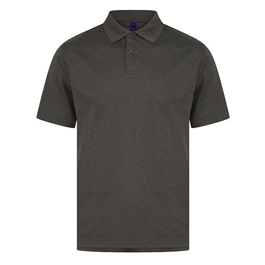 Koszulka Polo Klasyczna Odprowadzająca Wilgoć W475 - Heather Charcoal