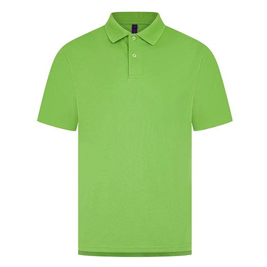 Koszulka Polo Klasyczna Odprowadzajaca Wilgoc W475 - Lime Green