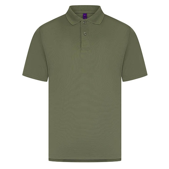 Koszulka Polo Klasyczna Odprowadzająca Wilgoć W475 - Olive