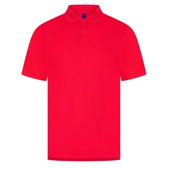Koszulka Polo Klasyczna Odprowadzajaca Wilgoc W475 - Red