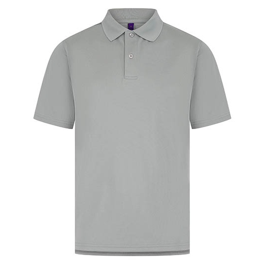 Koszulka Polo Klasyczna Odprowadzajaca Wilgoc W475 - Silver Grey (Solid)