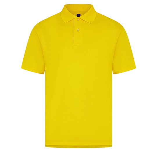 Koszulka Polo Klasyczna Odprowadzajaca Wilgoc W475 - Yellow