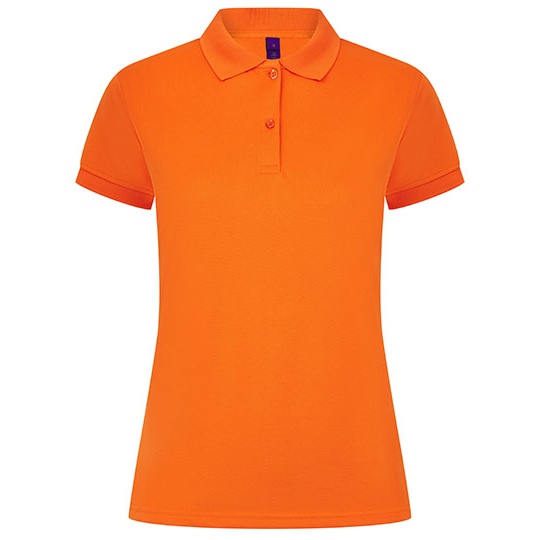 Koszulka Damska Slim Odprowadzająca Wilgoć W476 - Bright Orange