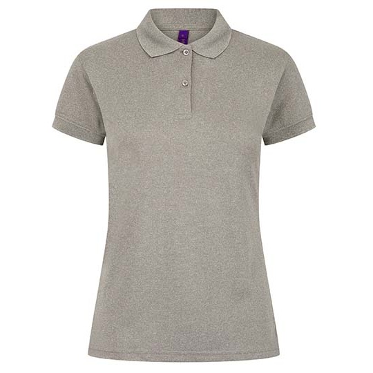 Koszulka Damska Slim Odprowadzająca Wilgoć W476 - Heather Grey