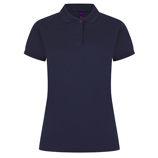 Damska koszulka polo Slim W476 - Oxford Navy