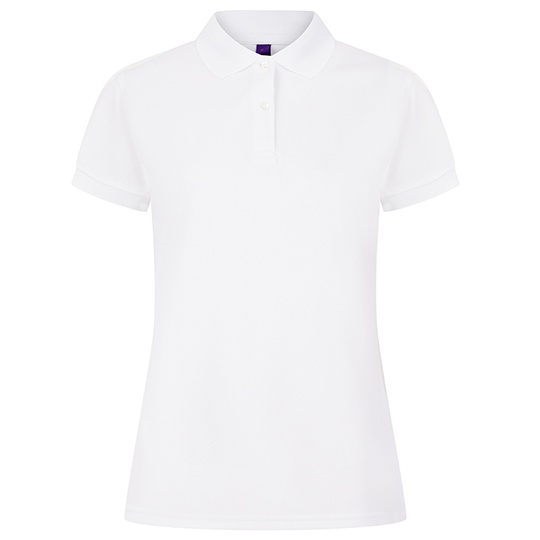 Damska koszulka polo Slim - W476 - White