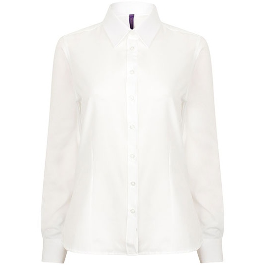 Damska koszula z dlugim rekawem W591 - White