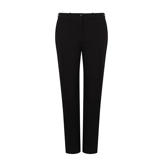 Damskie spodnie chino slim W651 - Black