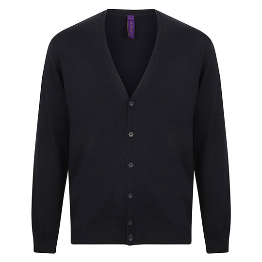 Męski lekki kardigan W722 - Navy