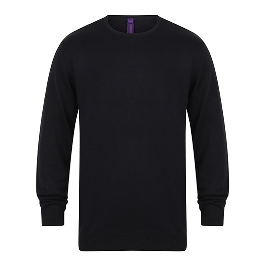 Sweter Meski Klasyczny Dzianinowy W725 - Navy
