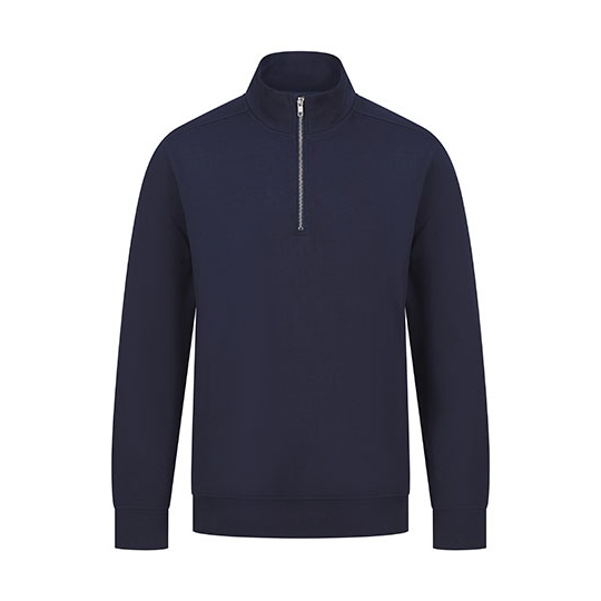 Bluza unisex z zamkiem 1/4 W842 - Navy