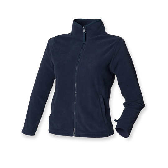 Damska bluza z Mikropolaru Slim z zamkiem W851 - Navy
