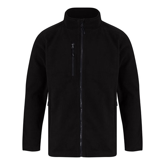 Polar z zamkiem i kieszeniami W860 - Black