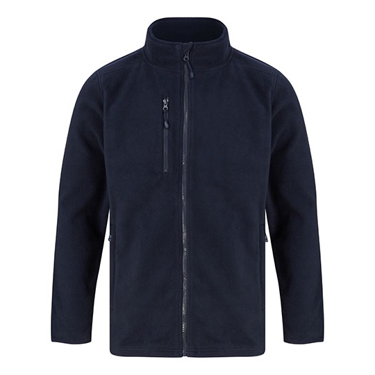 Polar z zamkiem i kieszeniami W860 - Navy