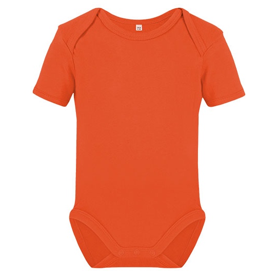 Body Niemowlece Krotki Rekaw Bawelna Organiczna X11120 - Orange