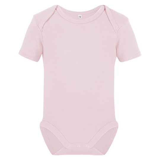 Body Niemowlece Krotki Rekaw Bawelna Organiczna X11120 - Powder Pink