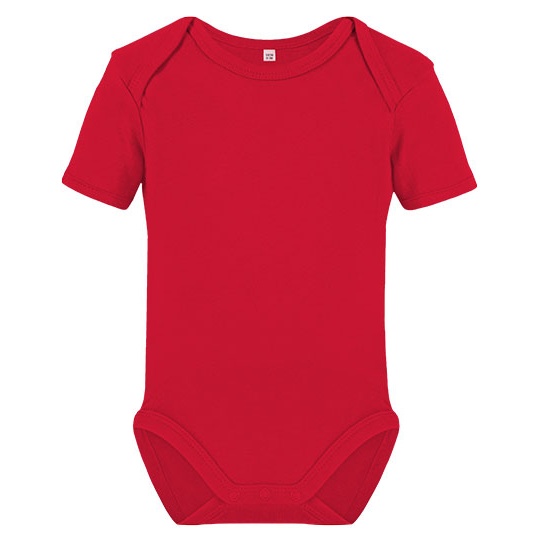 Body Niemowlece Krotki Rekaw Bawelna Organiczna X11120 - Red