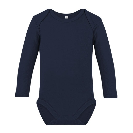 Body Dziecięce Długi Rękaw Bawełna Organiczna Interlock X11420 - Navy