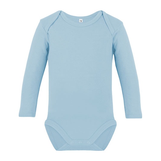 Body Dziecięce Długi Rękaw Bawełna Organiczna Interlock X11420 - Powder Blue