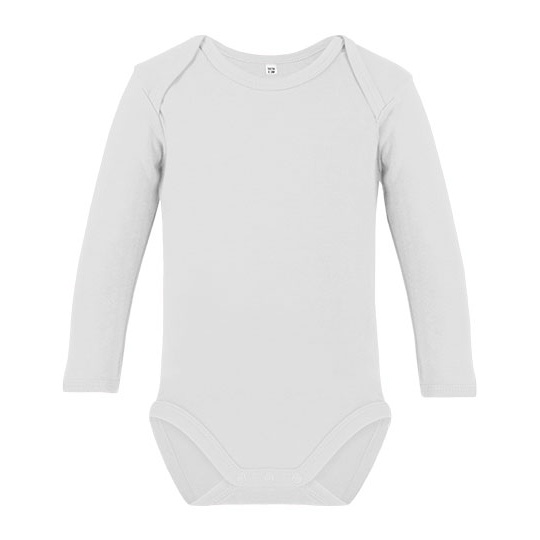 Body Dziecięce Długi Rękaw Bawełna Organiczna Interlock X11420 - White