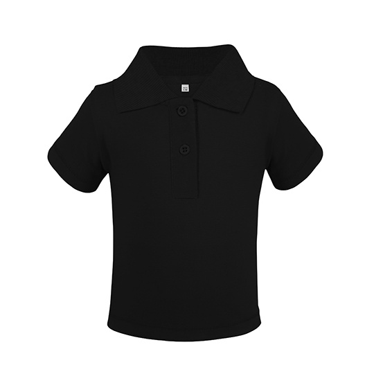 Koszulka Polo Niemowleca Organiczna Bawelna Pique X13003 - Black