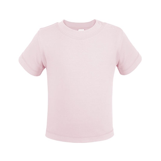 Koszulka Dziecieca Bawelna Organiczna Interlock X13120 - Powder Pink