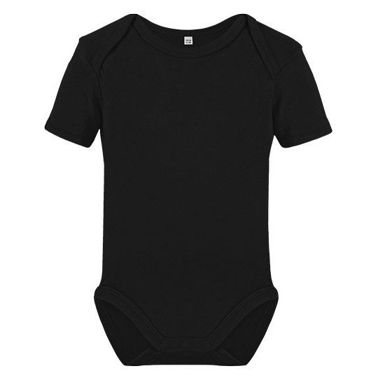 Body Niemowlece Krotki Rekaw Bawelniane Organiczne X21120 - Black