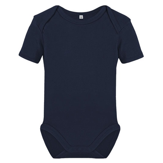 Body Niemowlece Krotki Rekaw Bawelniane Organiczne X21120 - Navy
