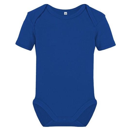Body Niemowlece Krotki Rekaw Bawelniane Organiczne X21120 - Royal Blue
